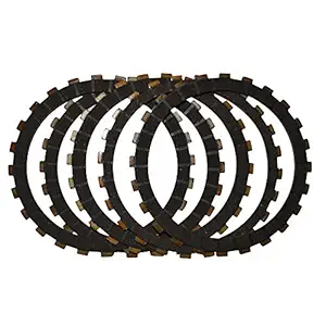 NIKAVI RCLP9 Rubber Clutch Plate (4+1) Compatible for Bajaj Pulsar 150 DTSi