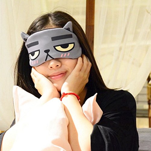 Preisvergleich Produktbild Augenmaske Schlaf antistatisch Komfortable Nacht Schlaf Eyemask Kalten Hot Komprimieren Augenklappe Augenbinde für Herren mit doppeltem Verwendungszweck Frauen Licht Gewicht Schatten Flugzeug Flight Travel Accessory bequem Siesta