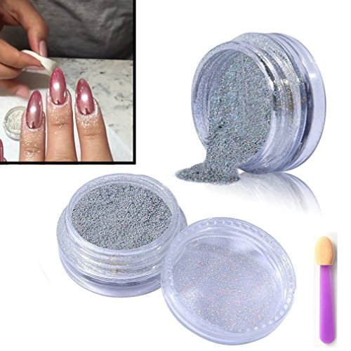 *FREE SHIPPING* ZaraLyn® Fine 5g ROSE GOLD Mirror Powder Manicure Nail Art Glitter Chrome Pigment Dust UK