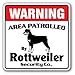 Produktbild Deko Schilder mit Sprüchen Rottweiler Sicherheit Schild Bereich 'Pet Warnung "Nadia Patrol Wächter Guard Dog Sign Metall Aluminium Wand Sicherheit Schild