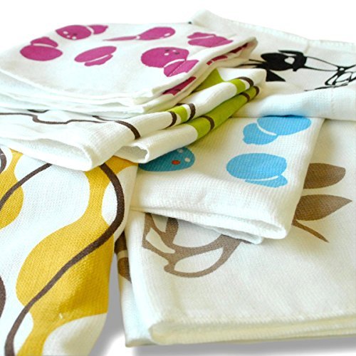 examen 6 pieces set gauze handkerchief gauze towel towel gauze towel made in Japan outlet Japanese pattern (japan import)