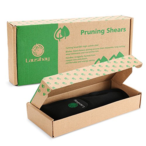 Ratschen Amboss Gartenschere EULE mit Klinge aus japanischem SK5 Stahl Baumschere zum Schneiden von TROCKENEN und SCHWER zu schneidendem Holz in 3 SCHRITTEN. Mit ZUFRIEDENHEITS-Garantie 21 Tagen ! - 7