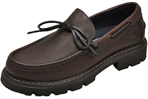 FLUCHOS - Douglas F1322 Brandy - Zapato Nautico de Piel, Tipo mocasín, Suela de Goma, para: Hombre