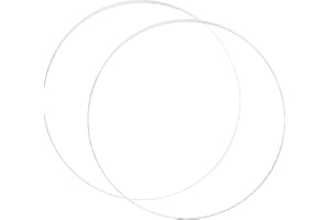 BENECREAT 2PCS Klare Acrylkreisscheibe 3mm dickes Gussblech mit 180mm Innendurchmesser für Bastelprojekte, Schilder, DIY Projekte