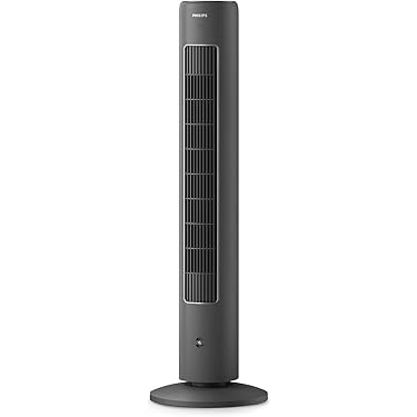 Rowenta VU6140 Classic Torenventilator, stil, ventilator, 3 snelheden, met timer, zwart