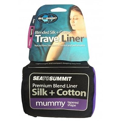 Sea to Summit – Silk + Cotton Travel Liner, couleur navy, taille 185 x 92 cm