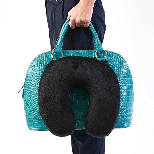 Dormibene-Oreiller-De-Voyage-Coussin-de-voyage-en-Mousse--memoire-Design-Innovant-qui-Soutient-le-cou-et-la-Tte-Taie-Amovible-Sangle-pour-le-fixer