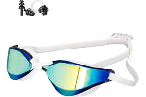 Focevi Swimming Goggles for Men/Women, Anti-Fog Anti-UV Wide Vision Adult Swim Goggles, Boys/Girls/Junior/youth Swim Glasses