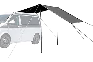 EpheyFIF Auvent de camping-car, tente de voiture, auvent pare-soleil anti-UV pour hayon de voiture, auvent de voiture, auvent de van, auvent de coffre de voiture, tente de SUV