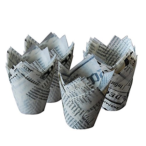 TININNA 50 Stück Papierkuchen Liner Tasse Cupcake Muffin Backen Muffinform Muffin Cases Backformen Backförmchen #2