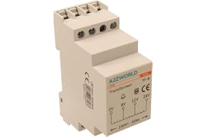 Modulär dörrklocka Transformator, 8V 12V 24V AC-utgång, för Intercoms och Videofoner, 2 DIN-moduler, 230 V AC-ingång, IEC61588-1-certifierad, IP20, TF6-serien Professional