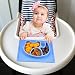 Mini Silicone Kids Placemat,Baby Feeding Mat,Silivo 10"x7.7"x1" One Piece Placemat Fits Most Highchair Trays Elephant Design Dinnerware Super Self Suction Pad Non-slip Placemats Tableware (Blue)