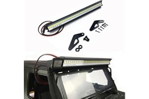 WANGCL RC Auto LED Light Bar Singola Row Luce del Tetto Rc Light Kit 36LED 150mm per 1/10 RC Auto Telecomando Monster Truck Rc Bigfoot Rally Auto Compatibile con TRX4 SCX10 90046 D90