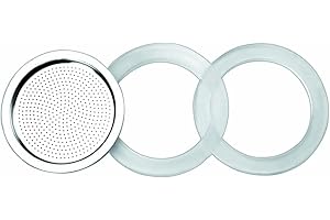 IBILI - Junta silicona + filtro cafetera essential 10 tazas, set de 2 juntas + 1 filtro
