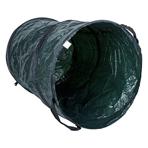 2x Gartenabfallsack 120 Liter Pop Up, grün, Tragegriffe, Ø 450 x 750 mm - 2