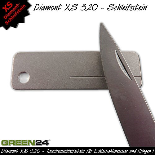 Diamant Schleifstein XS320 Pocket – Messerschärfer Messerschleifer Abziehstein Metall Edelstahl Diamantschärfer Diamantschleifer - 2