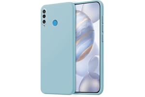HONLEN Funda Compatible para Huawei P30 Lite Case, 6.15" Inches Líquida TPU Silicona Cover con Anti-Rasguño, Cáscara Suave Cubierta Azul Claro