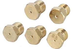 BODYA Lot de 5 buses à jet de gaz en laiton pour brûleur, kit de conversion de gaz GPL, injecteurs de propane