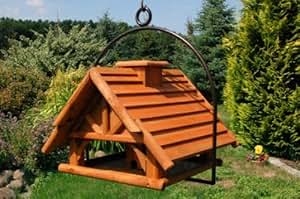 XXL Vogelhaus Nr19 aus Holz und Bügel zum aufhängen von Vogelhaus