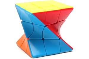 BUCAXIT 3x3 Zauberwürfel Twist Skewb Cube Stickerless Geschwindigkeit ​​ Würfel 3D Puzzles Würfel Lebendige Farbe Magic Puzzle Spielzeug (3X3)
