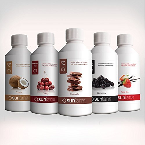 Preisvergleich Produktbild Suntana Duftende Sprüh-bräune Desinfektionslösung 'Promi Fünf' - 5 x 250ml Pack