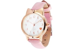 UKCOCO Stilvolle Uhr Leuchtende Mädchenuhr Leicht zu lesende Zifferblattuhr Einfache lässige Armbanduhr für Kinder