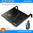 TANOTIS Set Top Box Wall Mount / Home Theatre Centre Speaker mount / Stabilizer Mount Strong Build High Quality Large Tray, Glossy Finish
