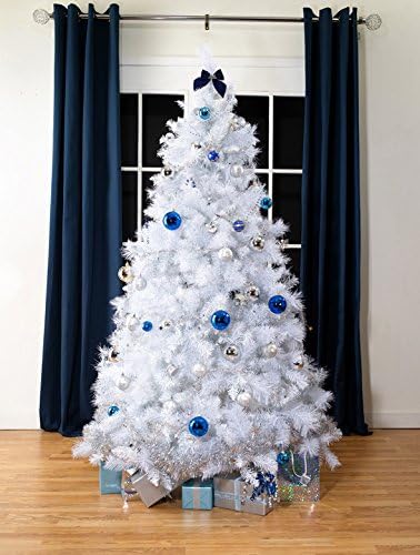 Vert Lifestyle White Scandinavian Fir Artificial Christmas Tree | 6.5 ft Tall (195cm) | 42 Inches Wide | Stylish & Contemporary Quality Xmas Trees