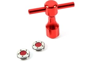 Demeras Putter Gewichte & Schraubenschlüssel Werkzeug 2St. Rot Putter Gewichte + Golfschlüssel Schraubenschlüssel Werkzeug für Putter(15g)