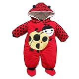 Baby Girls Boys Warm Body Suit Autumn and Winter Infant Jumpsuits Rompers