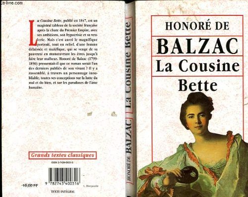 couverture de : La cousine Bette