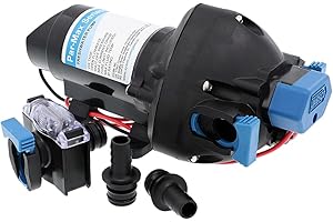 Jabsco 31395-4012-3A Par-Max 3 Pompe d'alimentation en eau douce marine : 12 V, 3 GPM, fermeture à 40 PSI.
