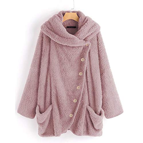 LEXUPE New Year's Carnival Women Autumn Winter Warm Comfortable Coat Casual Fashion Jacket Solid Turtleneck Big Pockets Cloak Coats Vintage Oversize Coats