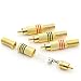Produktbild Saxonia Cinch Stecker Audio RCA Verbindungsstück Hochwertige Cinchstecker Verlängerung für Kabel zum Löten (auch schraubbar), vergoldete Kontakte Rot