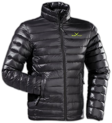 Black Canyon Herren Daunenjacke Down Jacket Winterjacke, schwarz, XL, BC4345