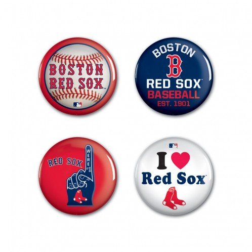 'Bouton 'Boston Red Sox MLB officielle, Badge, broches comme Lot de 4