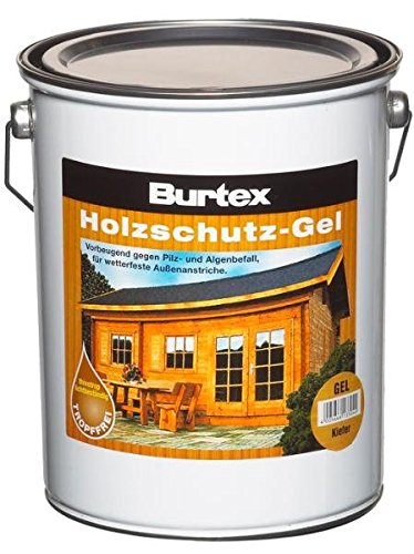 Burtex Holzschutz Gel Ebenholz - 5 Liter - NEUER FARBTON / NUR BEI UNS ERHÄLTLICH