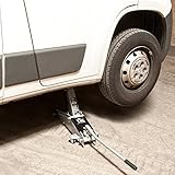 Hydraulischer Wagenheber 3 Tonnen Roll- und Lenkbar inkl. Gummiauflage Autoheber Rangierwagenheber