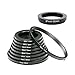 Produktbild CAM-ULATA 10 Teiliges Filteradapter Step Down Ringe Set 37-30mm, 49-37mm, 52-49mm, 55-52mm, 58-55mm, 62-58mm, 67-62mm, 72-67mm, 77-72mm, 82-77mm Objektivadapter Adapterringe Filteradapter Schwarz für Canon Nikon Sony Sigma