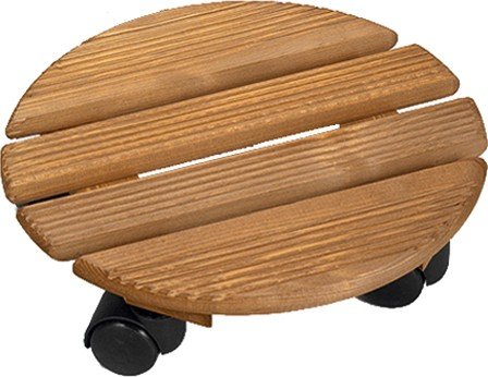 PFLANZENROLLER RUND HOLZ 17315 braun