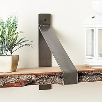 2 Staffe Per Mensole In Acciaio Inox - Supporto Da Parete Per Carichi Pesanti (300x150mm, Fino A 70kg) - Ideali Per Librerie E Cucina - Foto 4