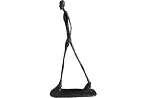 ‎SIUNWDIY Giacometti Skulptur Bronze,Bronze Figur Mann Abstrakte Skulptur Dekoration Zuwanderungsstatue Dekoration Ornament 30CM