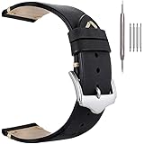 EACHE Leather Watch Straps,Crazy Horse/Oil Wax Vintage Calfskin Watch Band Men Women Watchbands 18mm 19mm 20mm 22mm More Colo