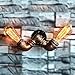 Produktbild Amter Wasserleitung Wandlampe, Europäische Retro Schmiedeeisen Rohr Wandleuchte Brief Lampe Bar Restaurant Dekoration Lampe Industrielle Windbeleuchtung,Brass