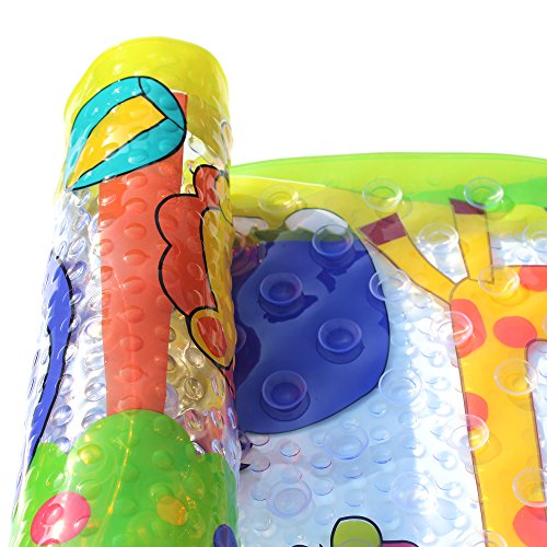 Badewannenmatte Wanneneinlage FüR Kinder Und Babies Aus Naturgummi Bietet ErhöHte Sicherheit FüR Sie Und Ihre Kinder im Bad 39X69CM (Zoo) - 7