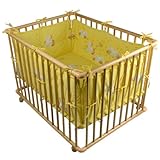 HONEY BEE Laufgitter 100x75cm inkl Einlage Laufstall 3-fach höhenverstellbar - 2