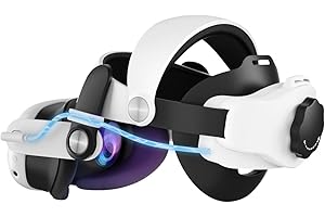Adicop Correa Elite Compatible con Quest 3S/Quest 3, 8000 mAh Batería para un Tiempo de Reproducción 3-5 Horas, Diadema Ajustable de Carga Rápida, Soporte y Equilibrio Mejorados en VR