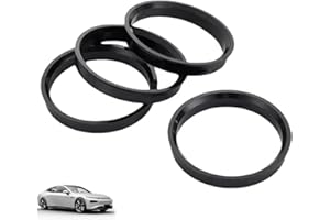 BIBITI 4 Pièce Bague De Centrage Jante,Centric Bagues Hub Rings Jante pour VW Mercedes-Benz Und Audi Skoda Mercedes BMW UVM Bosch Série E Vivo Bowo Dongfeng Jili Cherry Nissan Smart Kunststoff Noir