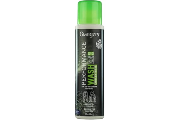 Grangers Produit nettoyant Performance Wash Haute Performance recommandé par des Fabricants de vêtements Techniques d'extérieur Convient pour Tous Les Tissus y Compris Gore-Tex Respirants et Event.