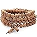 Produktbild IHRKleid® 8mm Holz Armband Link Handgelenk Halskette Kette Tibetische Buddhist Buddhistischen Grau Kugel Perle Perlen Gebet Buddha Gebet Mala Chinesisch Knoten Dreiecksknoten Elastisch Herren,Damen